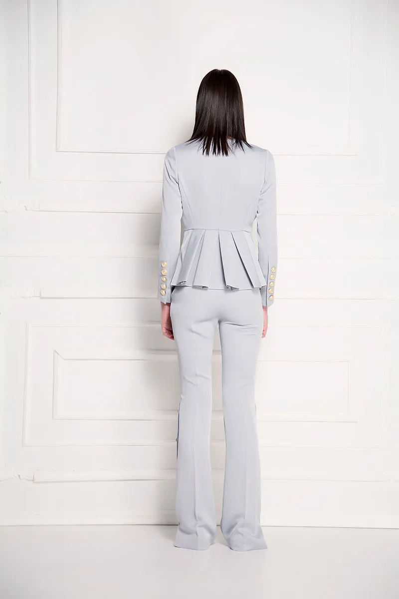 Pantalone jednobojne sive