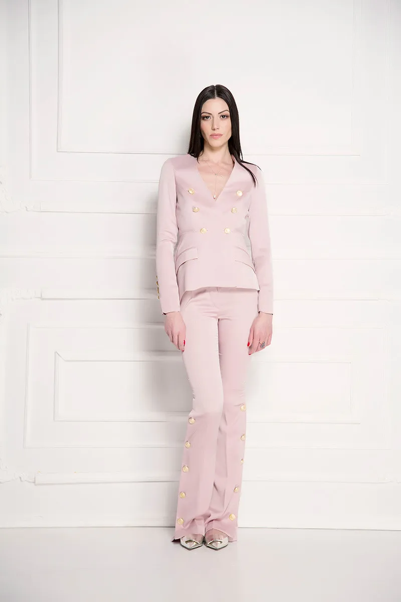 Pantalone jednobojne roze