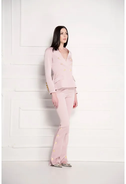 Pantalone jednobojne roze