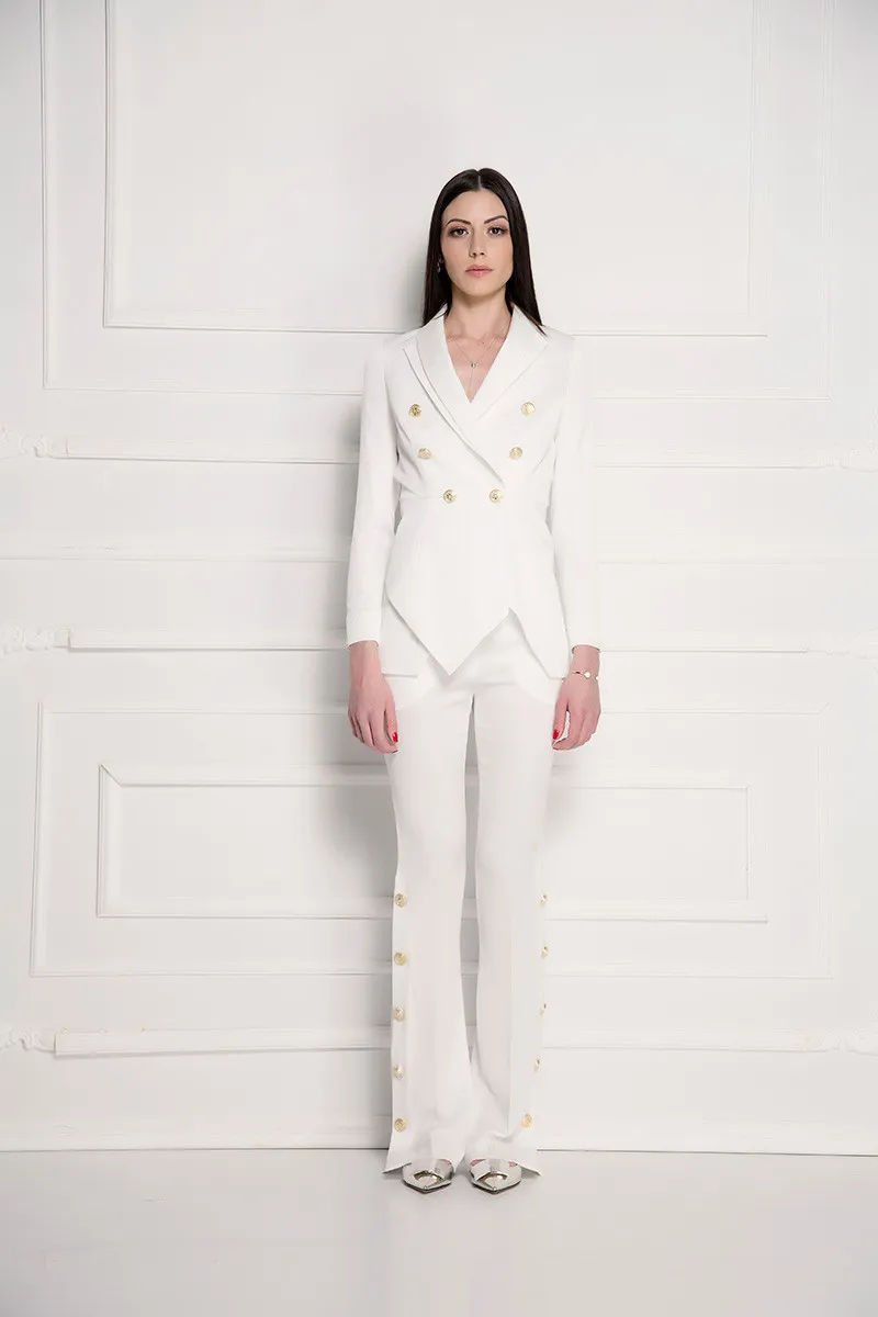 Pantalone jednobojne bele