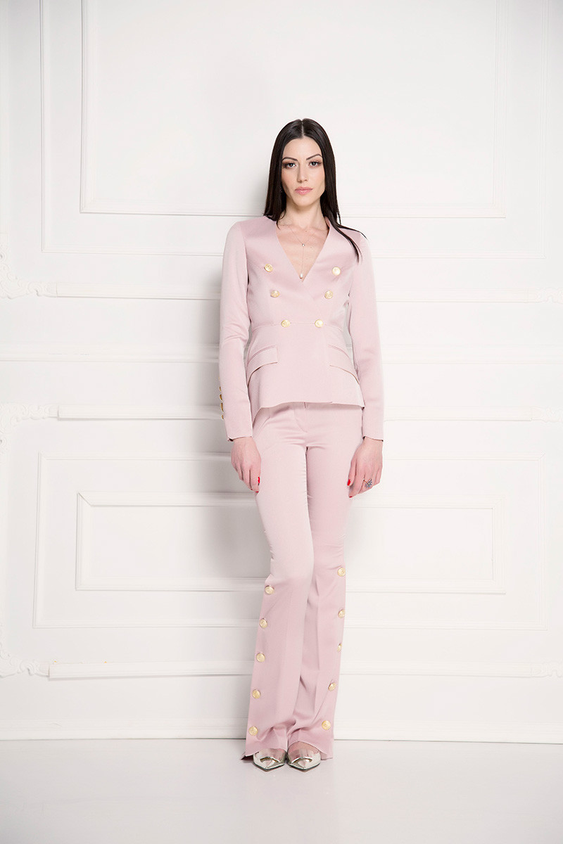 Pantalone jednobojne roze