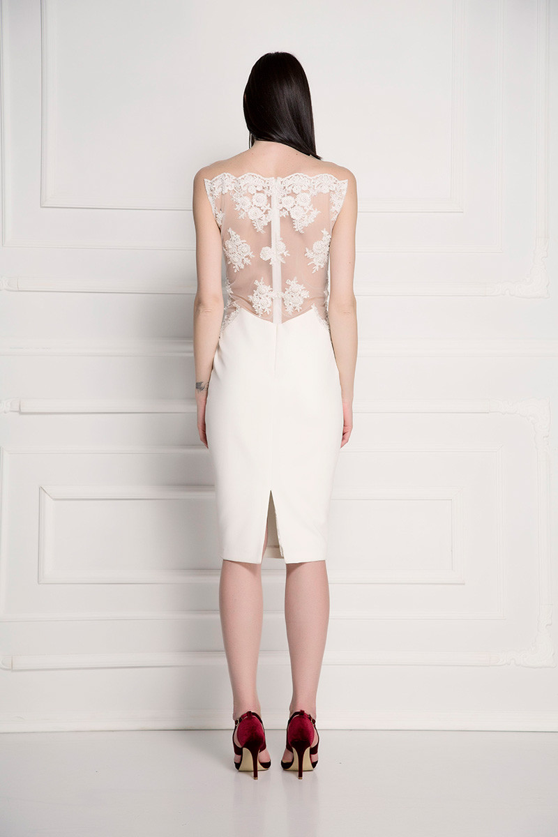 Back lace cocktail dress 