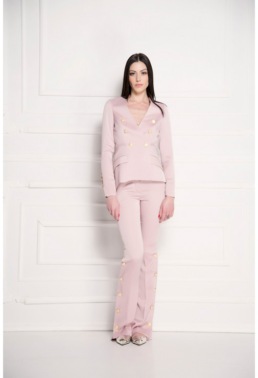 Pantalone jednobojne roze